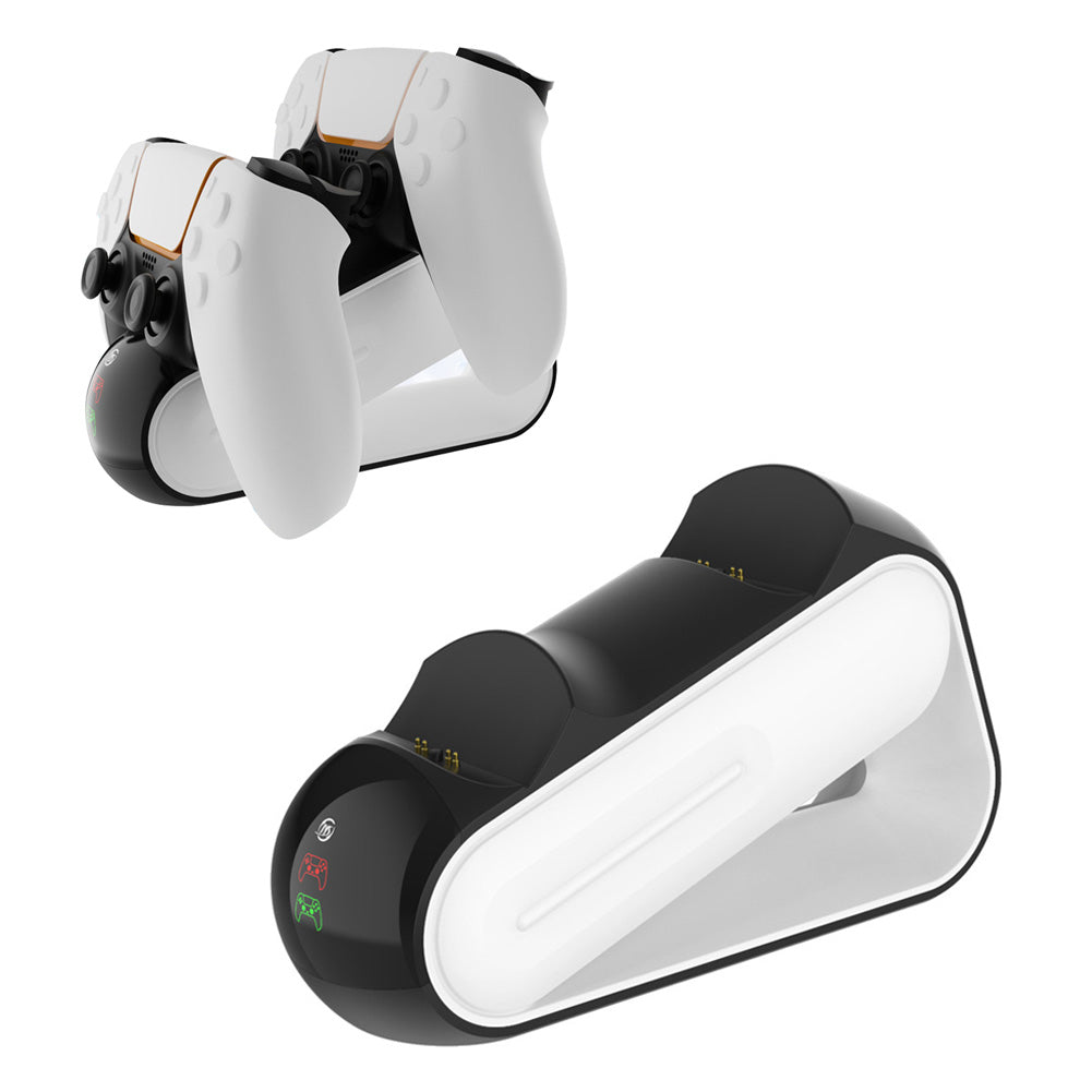 JYS-P5112 Dual Controller Charger Charging Cradle Dock Station with LED Indicator for PS5 Wireless Controller JYS-P5112 Dual Controller Charger Charging Cradle Dock Station with LED Indicator for PS5 Wireless Controller